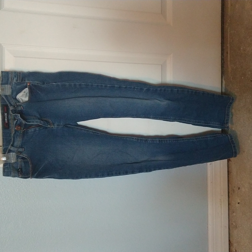 Plain blue jeans